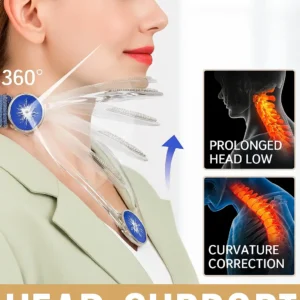 Free Shipping | Adjustable Neck Support Brace for Posture Correction – Lightweight, Ergonomic Design for Long Sitting & Screen Time Relief