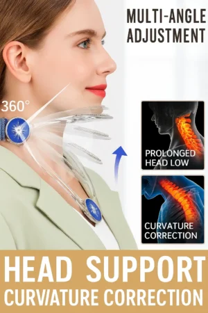 Free Shipping | Adjustable Neck Support Brace for Posture Correction – Lightweight, Ergonomic Design for Long Sitting & Screen Time Relief